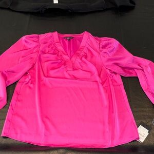 Nicole Miller Fuchsia Blouse, size L